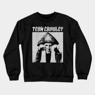 Team Crowley ††† Occultist Vintage-Style Design Crewneck Sweatshirt